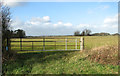 Gate into fields north of Ringsfield Road