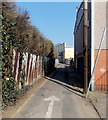 One way traffic along a lane, Barry Island