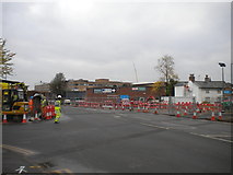 SK5538 : Tramway construction, Abbey Street, Lenton by Richard Vince