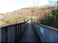 Across two footbridges in Penrhiwceiber