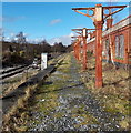 Freight track past the former Aberdare (High Level) railway station