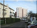 Looking east from Parson Street to Douglas House, Teignmouth