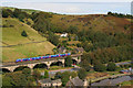 Train near the Rochdale Canal