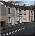 Wellington Street houses near a level crossing, Aberdare