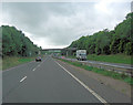 A303 approaches Common Road overbridge