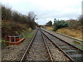 Two railway tracks into one, Rhymney