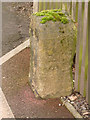 Old milestone with bench mark, Beeston Lane