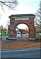 Gheluvelt Park - main gate, Barbourne Road, Worcester