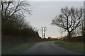 Power lines in Widmerpool Lane