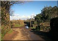 Lane junction near Exminster