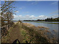 TQ5203 : Flooded River Cuckmere, Alfriston by PAUL FARMER