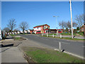 View towards the Suffolk Punch public house