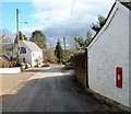 Wall postbox in Llanvair Discoed