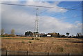 Pylon in a field