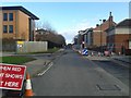 Roadworks on Hospital Fields Road