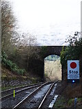 NN1627 : Bridge by Dalmally station by sylvia duckworth