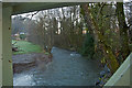 Looking upstream from a bridge replacing Parkhouse Bridge on the river Mole