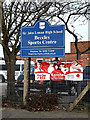 TM4189 : Beccles Sports Centre sign by Geographer