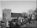 Welsh St Donats Parish Church and churchyard in the 1970s