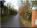 Thurleston Lane at Thurleston Residential Home (looking towards Akenham and Thurleston)