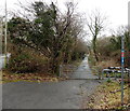 NW entrance to a route along a disused canal in Aberdare