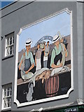 TR3864 : Mural on Peter's Fish Factory, Harbour Parade, CT11 by Mike Quinn