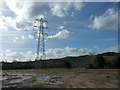 Pylon near Cefn Farm, near Croes-Hywel