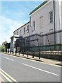 The west facade of Downpatrick Crown Court from Mount Crescent