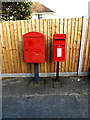 TM4289 : Upper Grange Road Postbox & Royal Mail Dump Box by Geographer