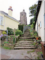 Steps up to the Church of St Peter