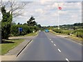 Saxmundham Road passing the Golf Club