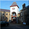 Entrance to Gwynedd Council Offices in Caernarfon