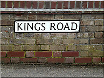 TM3488 : Kings Road sign by Geographer