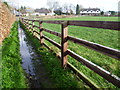 A wet footpath