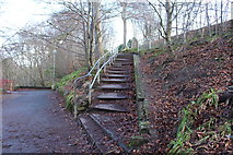 NS3421 : Steps to the Holmston Road, Ayr by Billy McCrorie