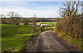 The track down to Lower House Farm