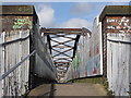 Footbridge in Adamsdown, Cardiff