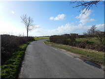 TL9443 : Bend in Road at Round Maple (towards Priory Green) by Hamish Griffin