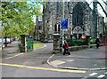 The main entrance to the Cooke Centenary Presbyterian Church, Ormeau Road