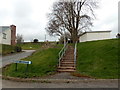 Steps on the corner of Ridgeway Crescent and Llangrove Road, Whitchurch