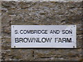 Brownlow Farm nameboard