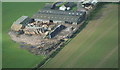 Farm buildings on the east side of Strubby airfield: aerial 2014