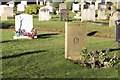 Two of the headstones