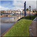 Riverside walk towards Cricklepit Bridge