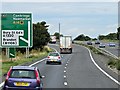 Westbound A14, Junction 42