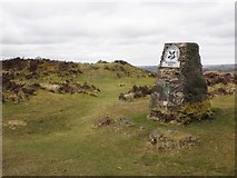 SS8734 : Trig Point on Winsford Hill by Roger Cornfoot