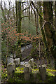 The view up the river Yeo from Smallcombe bridge