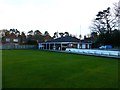 The club house at Fleet United Bowling Club