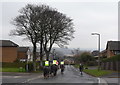 Cyclist and Riders on Kirk Edge Road, Worrall, near Oughtibridge