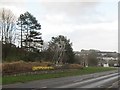 The modernistic representation of St Patrick on the A7 at Downpatrick